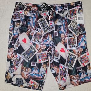 Fresh Prints of Bel Air Poker Shorts sz Small BNWT